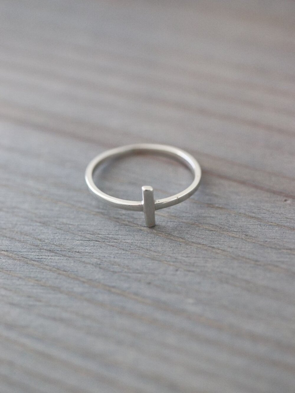 S925 Cross Style Ring Sterling Silver Stamped 925 - Picture 4 of 4